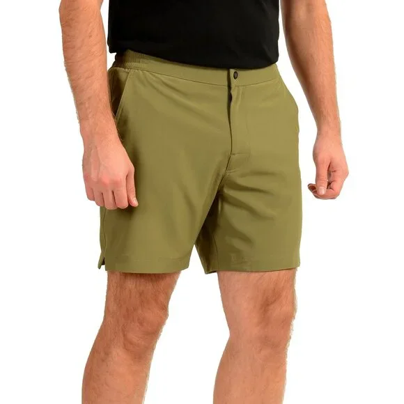 Hugo Boss Men's Toni Olive Green Swim Board Shorts US M IT 50